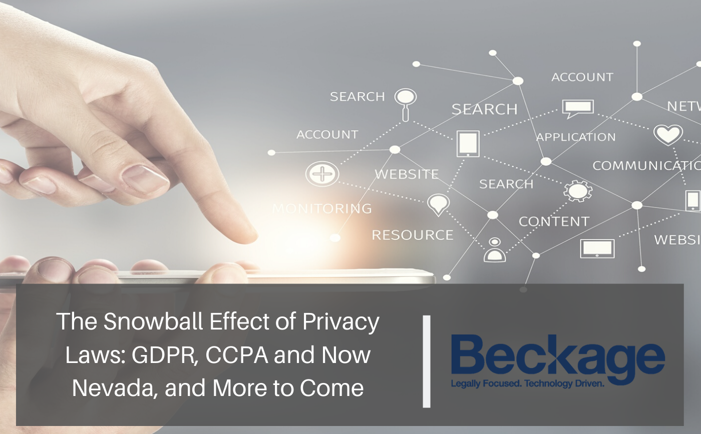 The Snowball Effect of Privacy Laws_ GDPR, CCPA and Now Nevada, and More to Come