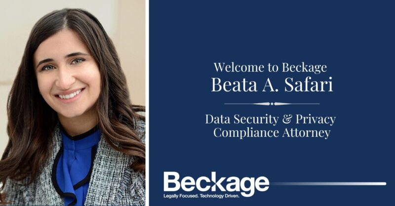 Beata Safari Joins Beckages' Data Security & Privacy Compliance Team